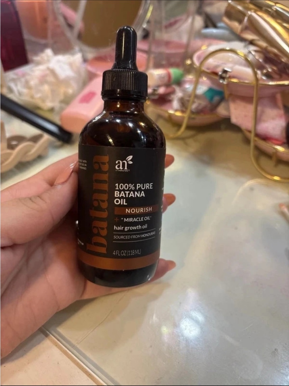 100% Pure Batana Oil - Nourishing Hair Growth Oil (Brown)